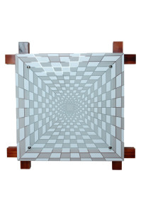 Потолочный деревянный светильник SVLIGHT трехламповый 5198/3 коричневый